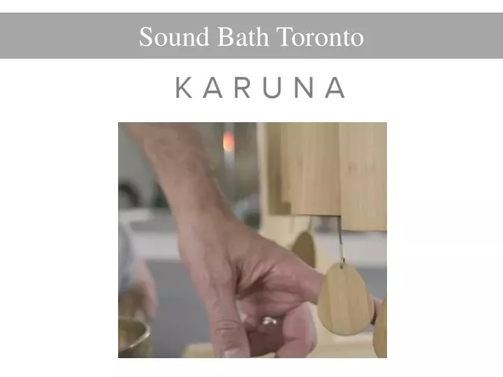 sound bath toronto