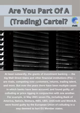 are you part of a are you part of a trading