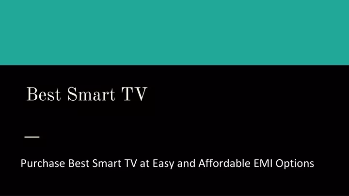 best smart tv