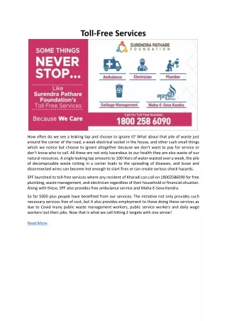 toll free services