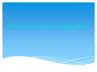 TV Service Center In Hyderabad secunderabad