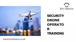 security drone o p e r a t o r training