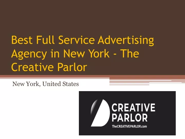best full service advertising agency in new york the creative parlor