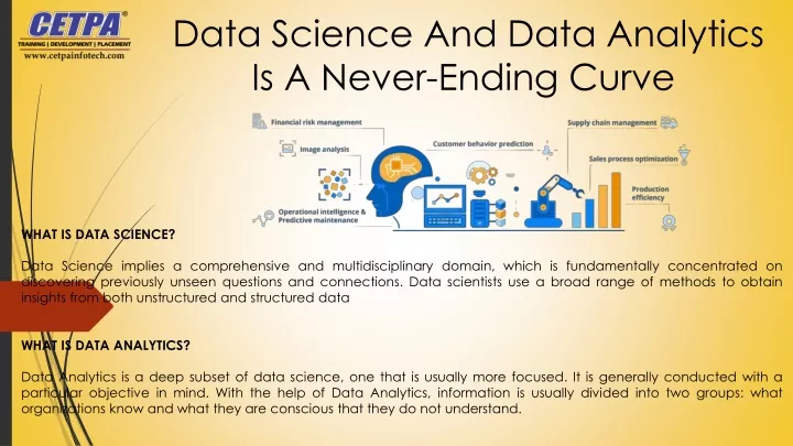 data science and data analytics is a never ending