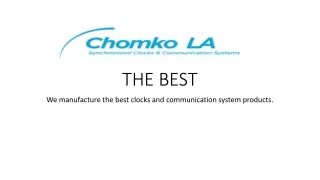 Chomko LA THE BEST STREET CLOCK Manufacturers