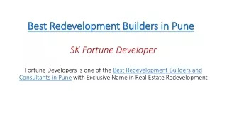 Best redevelopment Builders in Pune