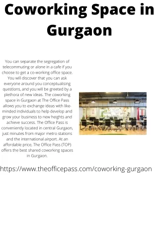 Coworking Space in Gurgaon