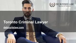 Toronto Criminal Lawyer