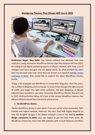wordpress themes that obiyan will use in 2022