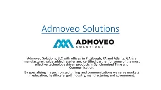 Admoveo Solutions : School Speakers and Clock System