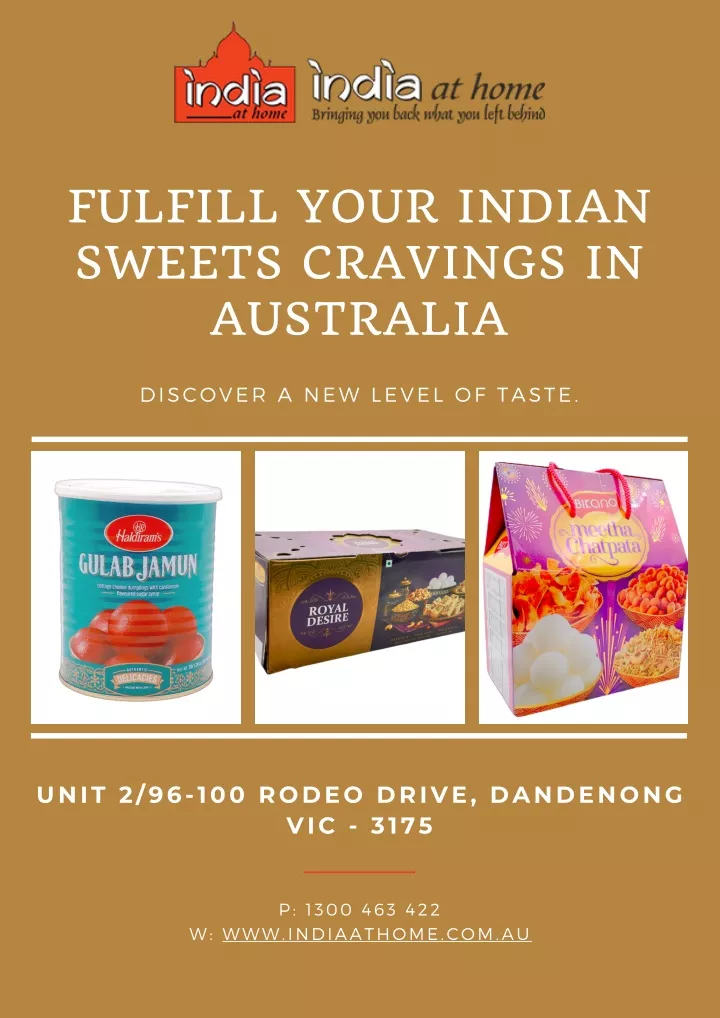 fulfill your indian sweets cravings in australia