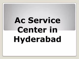ac service center in hyderabad pdf