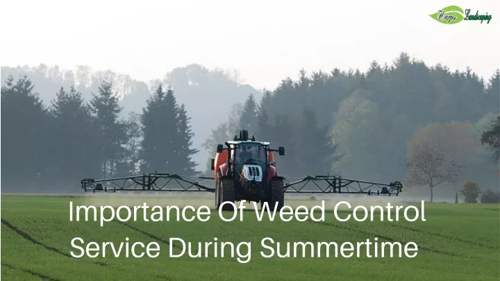 importance of weed control service during