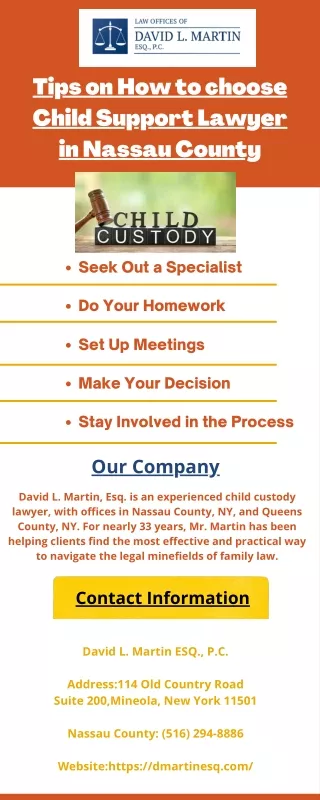 Tips on How to choose Child Support Lawyer in Nassau County