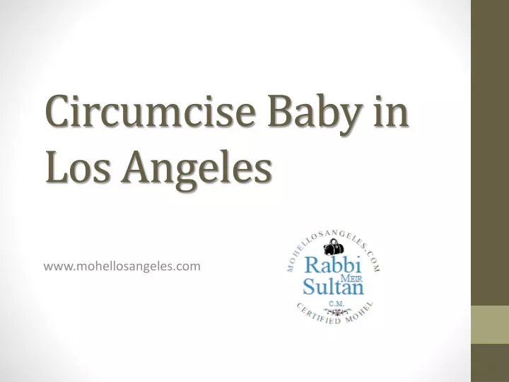 circumcise baby in los angeles