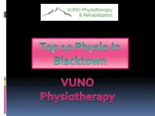 Top 10 Physio In Blacktown
