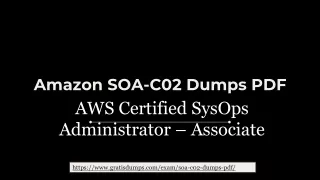 Amazon SOA C02 Dumps PDF with Questions