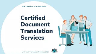 the translation industry