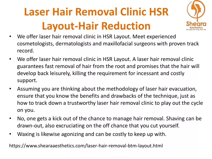 laser hair removal clinic hsr layout hair reduction