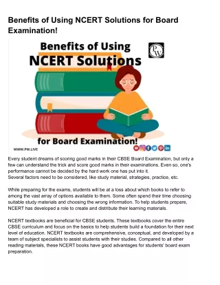 benefits of using ncert solutions for board