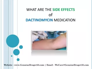 what are the side effects of dactinomycin