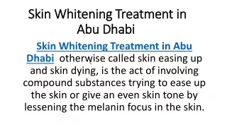 skin whitening