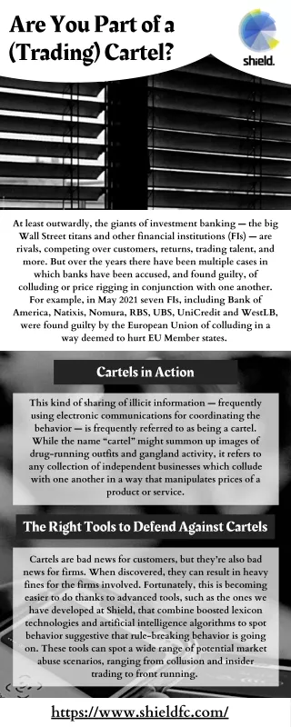 are you part of a trading cartel