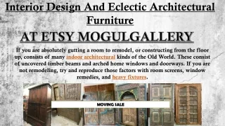 Interior Design And Eclectic Architectural Furniture