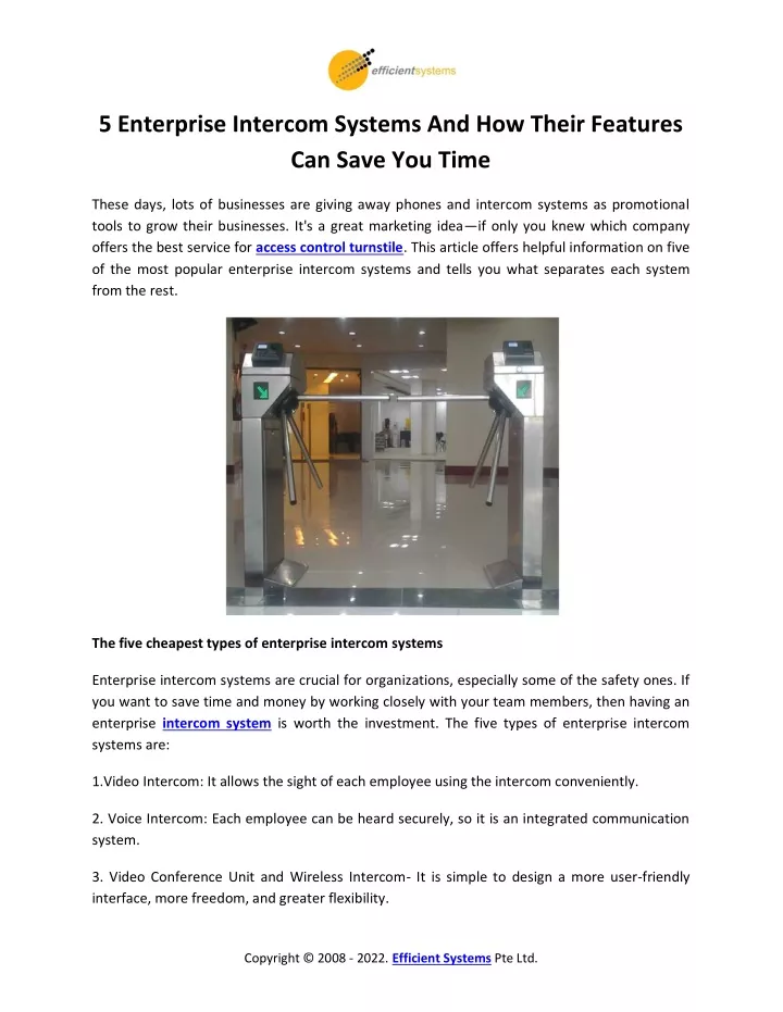 5 enterprise intercom systems and how their