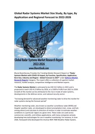 global radar systems market size study by type