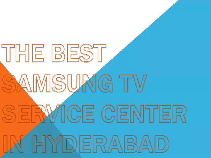 the best samsung tv service center in hyderabad