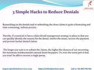 3 simple hacks to reduce denials