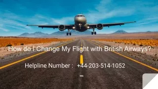 how do i change my flight with british airways