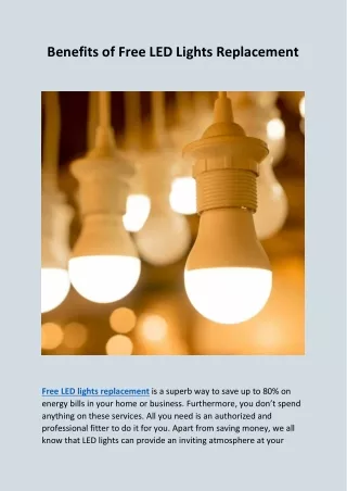 Benefits of Free LED Lights Replacement 1512 (2)