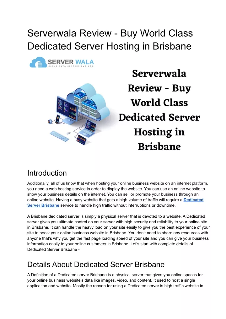 serverwala review buy world class dedicated