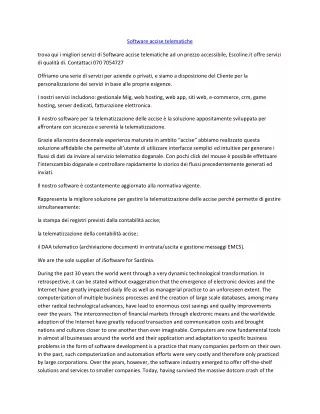 software accise telematiche