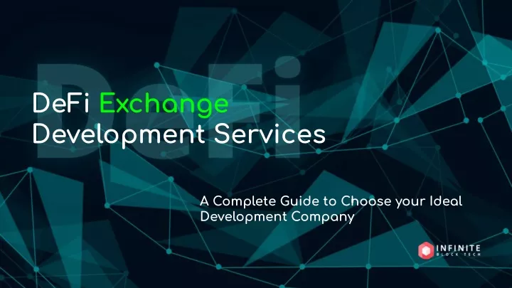 defi exchange development services
