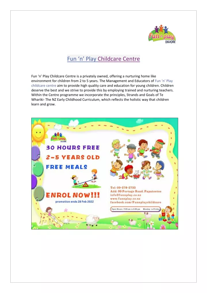 fun n play childcare centre