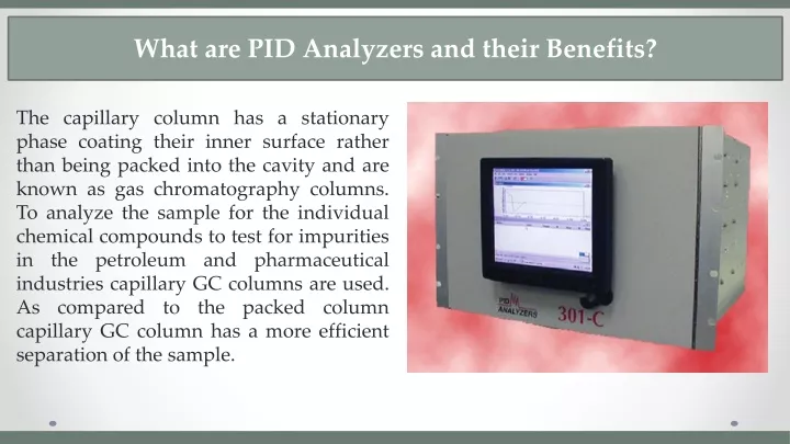 what are pid analyzers and their benefits