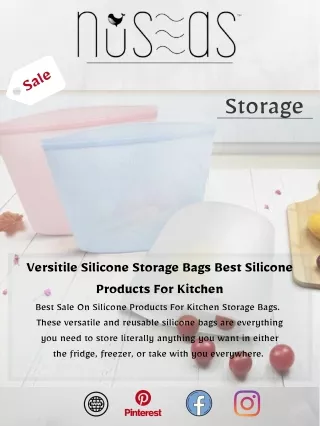 Best Sale On Silicone Products For Kitchen Storage Bags