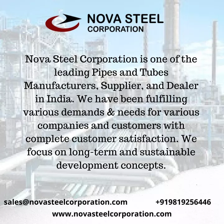 nova steel corporation is one of the leading