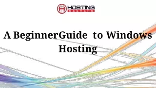 A Beginner Guide to Windows Hosting