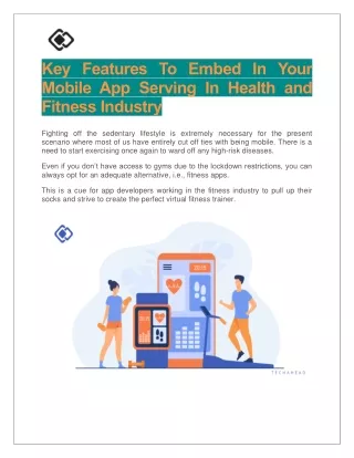 key features to embed in your mobile app serving