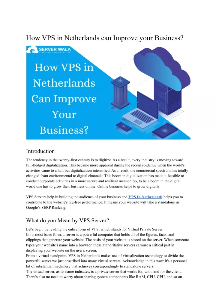 how vps in netherlands can improve your business