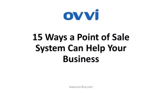 15 Ways a Point of Sale System Can Help Your Business