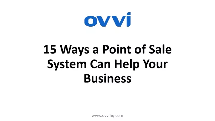 15 ways a point of sale system can help your