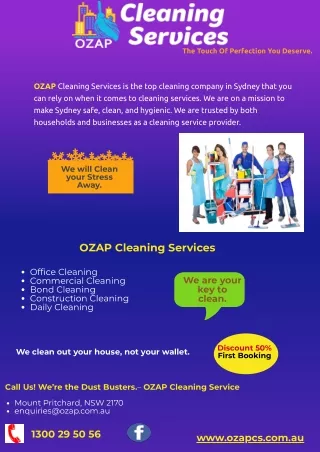 Ozap-Cleaning Service