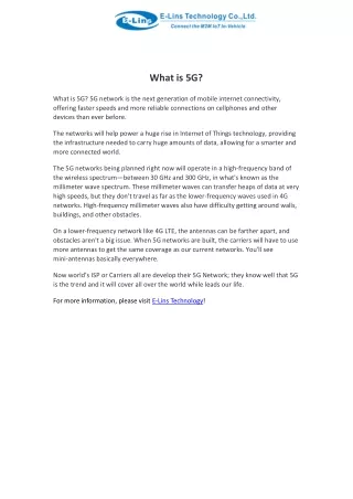 what is 5g