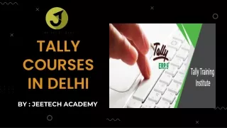 Tally Courses In Delhi