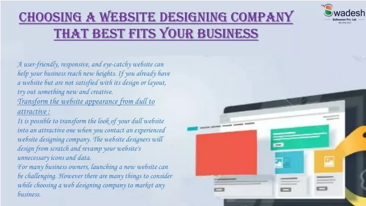 choosing a website designing company that best